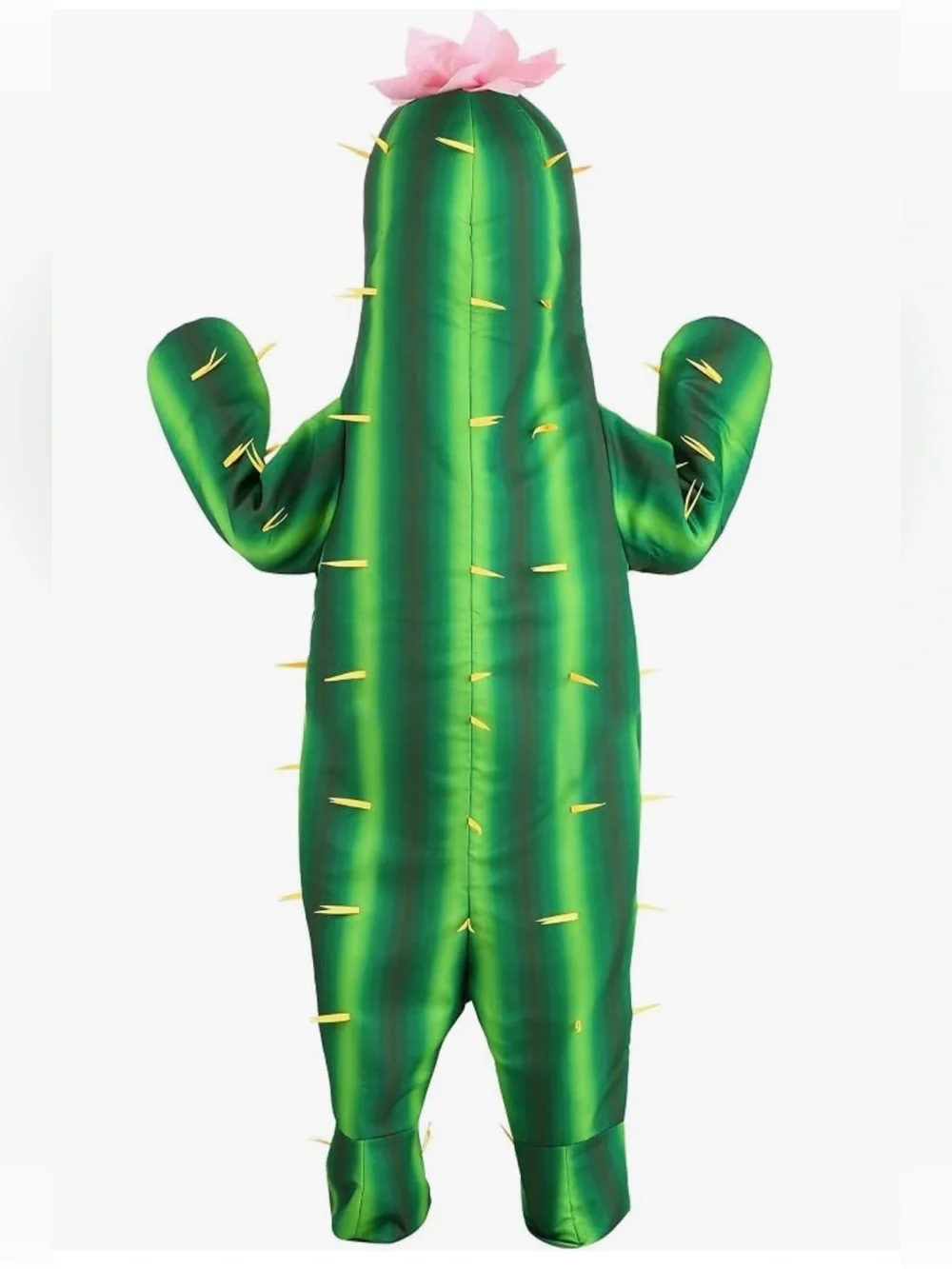 Kids Green Cactus Costume with Pink Flower